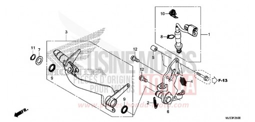 BRAKE PEDAL NC750JF de 2015